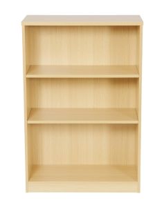 Add Light Oak Bookcase 1200mm High with 2 Adjustable Shelves