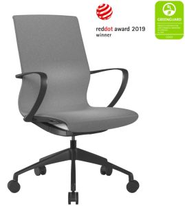 Add Aeros – Award-Winning Medium Back Grey Executive Task Chair