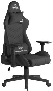 Add Black Ergonomic Gaming Chair with 4D Multi-Dimensional Armrest & 155° Tilt