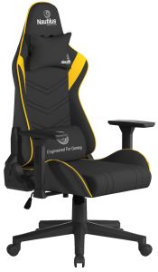 Add Black & Yellow Ergonomic Gaming Chair with 4D Multi-Dimensional Armrest & 155° Tilt