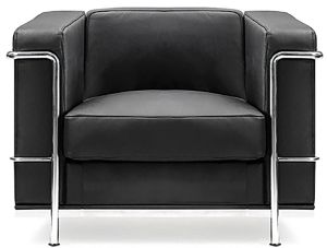 Add Belmont - Contemporary Cubed Leather Faced Reception Chair with Stainless Steel Frame - Black