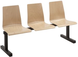 Add Crater 3 Seat Beam Unit with Plywood Seat Shells