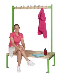 Add Furniture cloakroom equipment - Double Sided Island Seating - 1800H x 760D mm