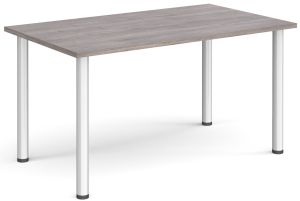 Add Furniture Radial Leg Rectangular Grey Oak MFC Meeting/Conference Table W1200mm x D800mm 