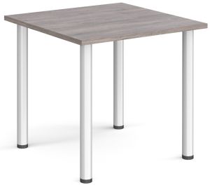 Add Furniture Radial Leg Square Grey OaK MFC Meeting/Conference Table W800mm x D800mm 