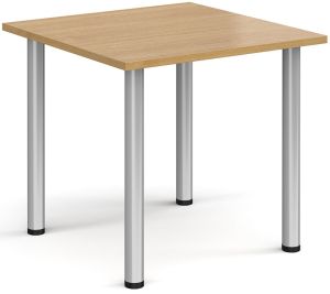 Add Furniture Radial Leg Square OaK MFC Meeting/Conference Table W800mm x D800mm 