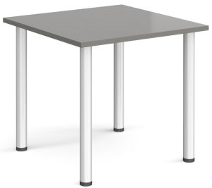 Add Furniture Radial Leg Square Onyx Grey MFC Meeting/Conference Table W800mm x D800mm 