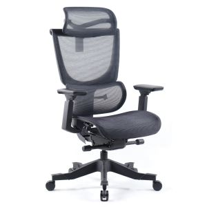 Add  Elise black mesh back operator chair with headrest and black mesh seat