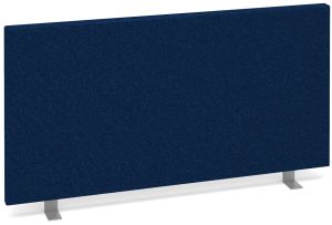 Add Straight Desktop Blue Fabric Screen Width 800mm x Height 400mm 