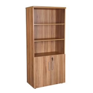 Add Elegant 1.8M Tall Cupboard/Bookcase Executive Storage Unit in American Walnut