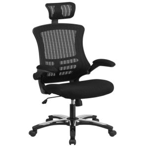 Add Executive Mesh Operator Armchair With Folding Arms and Headrest