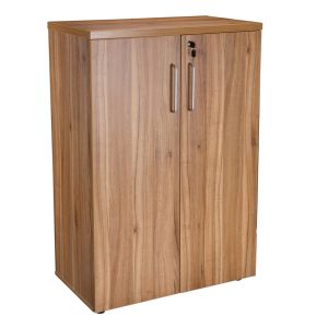 Add Elegant 1.2M Tall Double Door Executive Cupboard in American Walnut