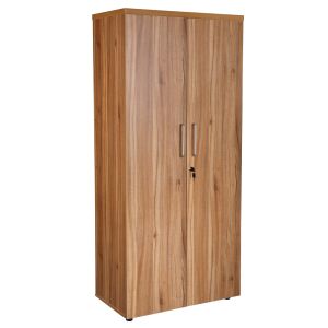 Add Elegant 1.8m High Executive Double Door Cupboard in America Walnut