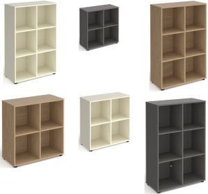 Add home Office universal cube storage unit with 4 or 6 open boxes