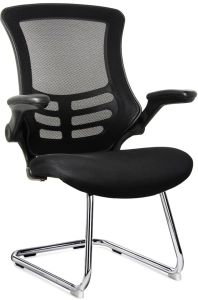 Add High Mesh Back Chrome Cantilever Meeting Chair (Min Qty 2)