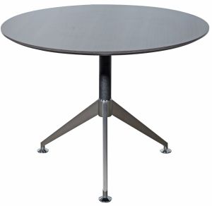 Add Sorento 1M Diameter Executive Circular Meeting Table in Anthracite MFC