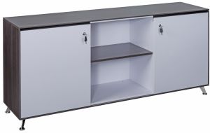 Add Sorento 1.8M Wide Executive Double Door Credenza In Anthracite & White MFC