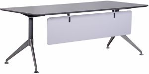 Add Sorento 2M Executive Rectangular Desk in Anthracite and White MFC