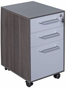 Add Sorento Executive 3 Drawer Mobile Under Desk Pedestal in Anthracite & White MFC