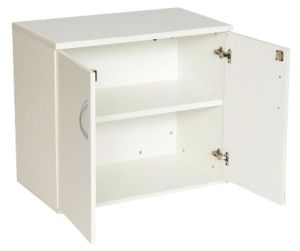 Add White MFC Office Storage Cupboard 730mm High with 1 Adjustable Shelves