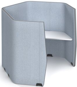 Add Educational/School Large Hexagonal Left Hand Study Pod W1800 x D2000 x H1500 mm