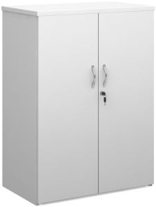 Add Furniture Universal Double Door Cupboard 1090mm High with 2 Shelves - White