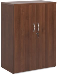 Add Furniture Universal Double Door Cupboard 1090mm High with 2 Shelves - Walnut