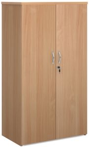 Add Furniture Universal Double Door Cupboard 1440mm High with 3 Shelves - Beech