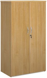 Add Furniture Universal Double Door Cupboard 1440mm High with 3 Shelves - Oak