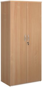 Add Furniture Universal Double Door Cupboard 1790mm High with 4 Shelves - Beech