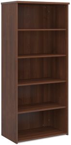 Add Furniture Universal Bookcase 1790mm High with 4 Shelves - Walnut