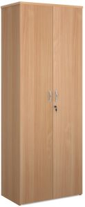 Add Furniture Universal Double Door Cupboard 2140mm High with 5 Shelves - Beech