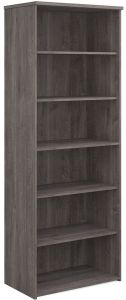 Add Furniture Universal Bookcase 2140mm High with 5 Shelves - Grey Oak