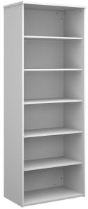 Add Furniture Universal Bookcase 2140mm High with 5 Shelves - White