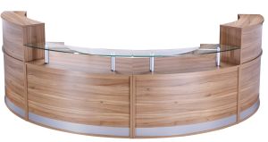 Add Jupiter Double High & Double Low Curved Reception Counter