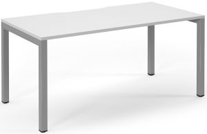 Add Furniture Single Bench Desk with White MFC Scalloped Top W1600 x D800 x H725mm  