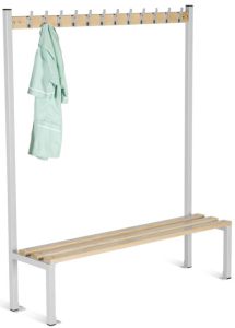 Add Furniture cloakroom equipment - Single Sided Island Seating - 1800H x 400D mm