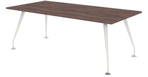 Designer Rectangular Conference Table with White Frame & Eight Top Colours W1800 x D800 x H740mm