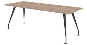 Designer Rectangular Conference Table with Black Frame & Eight Top Colours W1800 x D800 x H740mm