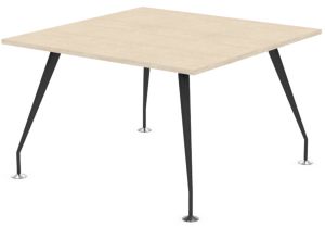 Designer Square Conference Table with Black Frame & Eight Top Colours W1400 x D1400mm