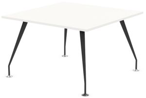 Designer Square Conference Table with Black Frame & Eight Top Colours W1200 x D1200mm