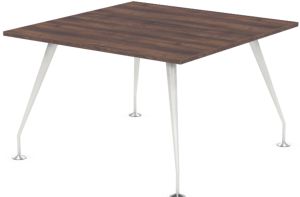 Designer Square Conference Table with White Frame & Eight Top Colours W1200 x D1200mm